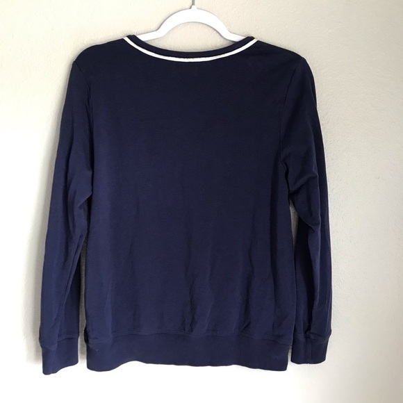 Kate Spade In Your Dreams PJ Top size Medium in Navy blue - Picture 7 of 7